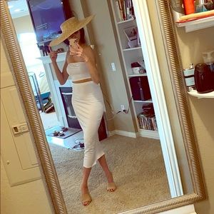 All white bandeau set! $120!